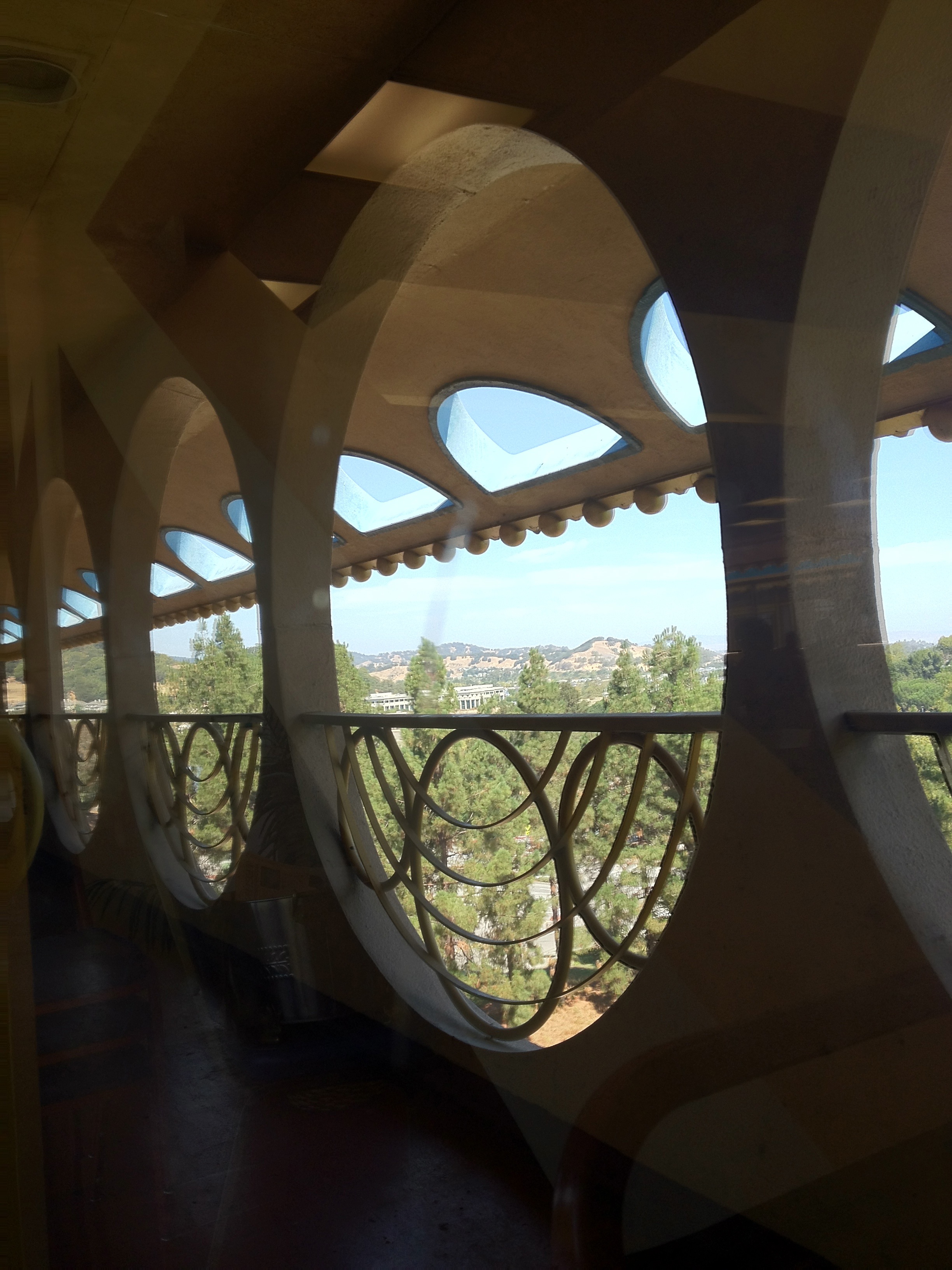 Interior of Marin County Civic Center hall