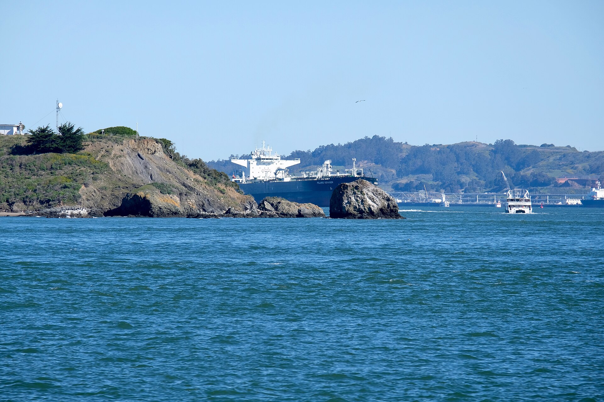 Wolfback Ridge wooded crest above Sausalito